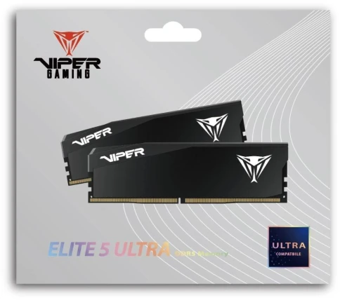 Оперативная память DDR5 2x32GB 6000MHz Patriot VEU564G6028K Viper Elite 5 Ultra RTL Gaming PC5-48000 CL28 DIMM 288-pin 1.4В kit single rank с радиатором Ret фото 8