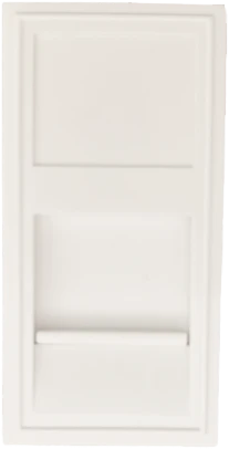 Donel Розетка DEC RJ45 UTP кат.6a, 1мод., бел. (22.5х45мм) фото 1