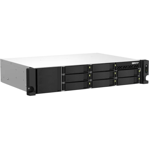 Сетевое хранилище без дисков/ SMB QNAP TS-873AeU-4G NAS 8x3.5/2.5 SATA/SSD trays, 2 x M2 PCIe, 2x 2.5 GbE, 2U rackmount, 1 PSU. AMD Ryzen V1500B 4-core/8-thread 2.2 GHz processor, 4 GB DDR4 RAM (1*4 GB) up to 64GB (2*32 GB). W/o rail kit RAIL-B02 фото 2