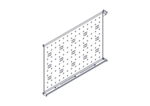 Fixed shelf Systeme Electric, Uniprom series, 1U, 650mm, 120kg фото 4