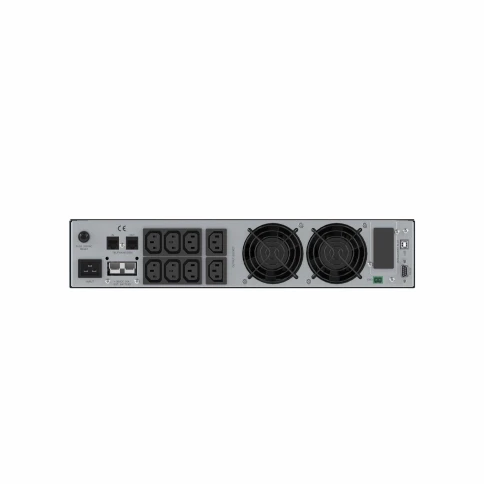 Онлайн ИБП ДКС серии Small Rackmount, 3000 ВА/2700 Вт, 1/1, 8xIEC C13, EPO, USB, RS-232, Rack 2U, без АКБ, 9Ач фото 5