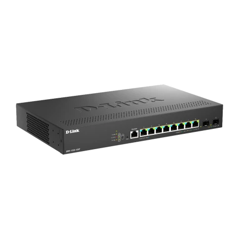 Коммутатор/ Управляемый L2 PoE-коммутатор, 8x2.5GBase-T PoE, 2x10GBase-X SFP+, PoE-бюджет 240 Вт, защита от статического электричества до 6 кВ, CLI, консольный порт RJ-45 фото 2