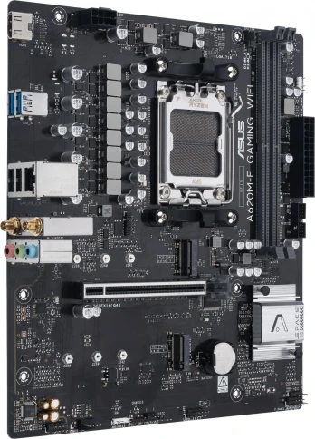 Материнская плата Asus A620M-F GAMING WIFI SocketAM5 AMD A620 2xDDR5 mATX AC`97 8ch(7.1) 2.5Gg RAID+HDMI фото 2