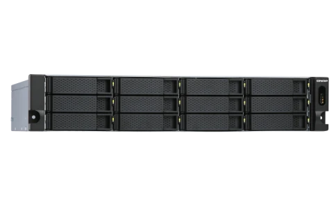 Полка расширения сетевого хранилища без дисков/ SMB QNAP TL-R1200S-RP SATA 6GB/s JBOD storage enclosure, 12-tray 3,5"/2,5" w/o HDD, 3 x SFF-8088, 2 PSU. Rackmount. W/o rail kit RAIL-B02 фото 2