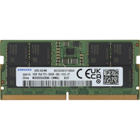 Память оперативная/ Samsung DDR5 SODIMM 16GB 5600 1Rx8, 1.1V фото 1