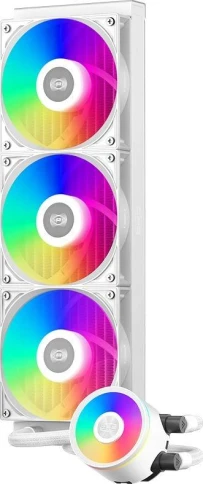 Система водяного охлаждения PcCooler DA360 Pro ARGB Soc-AM5/AM4/1200/1700/1851 белый 4-pin 33.8dB Al 300W Ret (DA360PRO-WHAWXX-GL) фото 2