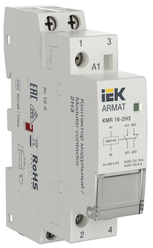ARMAT Контактор модульный KMR 16А 230В AC 2НЗ IEK фото 1