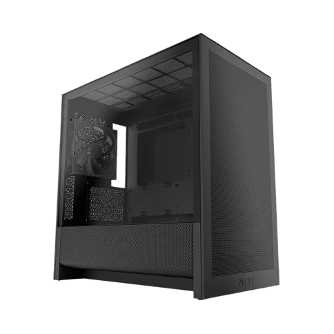 Корпус без блока питания/ Case NZXT H3 Flow (2025), Midi-Tower, TG, 1x120mm, 1xUSB-A 3.2 + 1xUSB-C 3.2, mATX, mITX Black фото 1