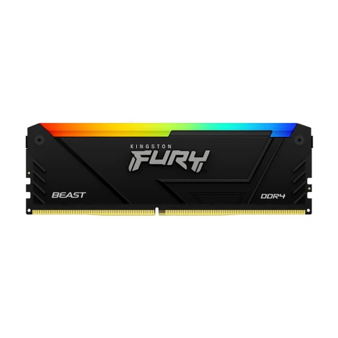 Память оперативная/ Kingston 32GB 3200MT/s DDR4 CL16 DIMM (Kit of 2) FURY Beast RGB фото 2