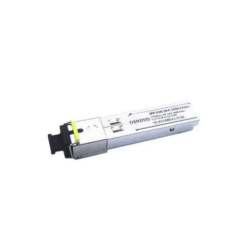 Трансивер/ OSNOVO Оптический SFP модуль промышленный, SC, одно волокно SM,  Tx:1550/Rx:1310, до 155мбит/с, до 20 км фото 1