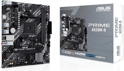 Материнская плата ASUS PRIME A520M-R Soc-AM4 AMD A520 2xDDR4 mATX AC`97 8ch(7.1) GbLAN RAID+HDMI [PRIME A520M-R] фото 8