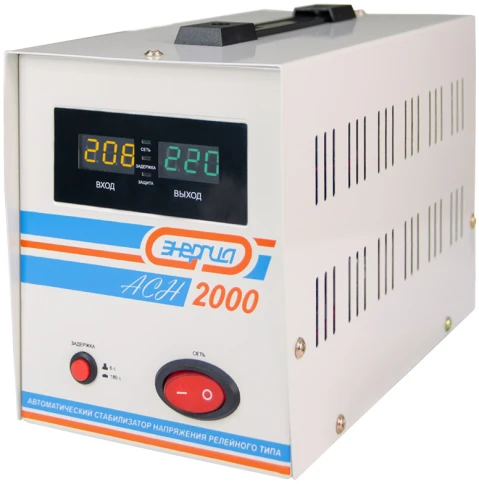 Стабилизатор  АСН- 2000  ЭНЕРГИЯ с цифр. дисплеем/ Stabilizer ASN-2000 ENERGY with numbers. display фото 4