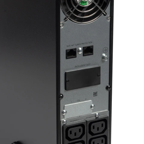 8775 SKAT-UPS 3000-RACK-ON-E P3 ИБП 3000ВА/3000 Вт, 2U, On-Line, синус, внешн. АКБ 72В (6х12В), 8хC13+1xC19, USB, RS232, слот для карт (SNMP, реле), EPO, ШхГхВ 440х602х86,5 масса 8.8 кг фото 12