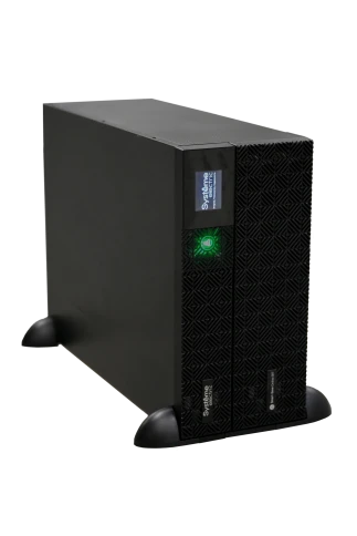 Systeme Electric Smart-Save Online SRT 6000 ВА, конвертируемый форм-фактор 5U, 230 В, 1:1, клеммный вход/выход, 6 розеток IEC C13 и 4 розетки  IEC C19,  SmartSlot, LCD, USB HID, SNMP карта, версия с возможностью увеличения времени автономии. фото 7