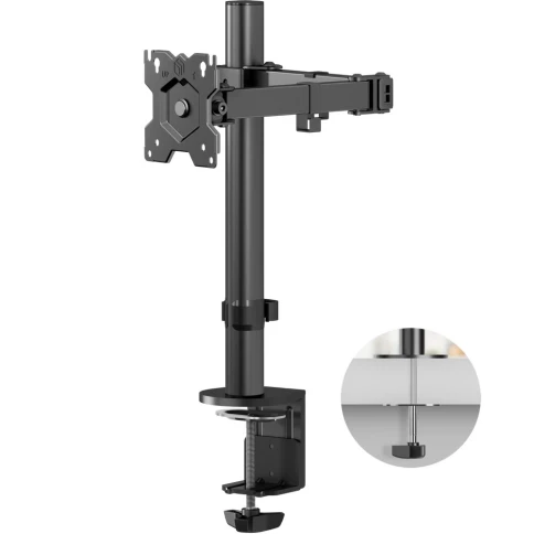Кронштейн для монитора ONKRON/ 10-34" макс. 100*100, струбцина, наклон -45"+45" поворот 360", вылет от основание 0-450мм, макс.перемещение по вертикали 435мм, нагрузка 8кг фото 2