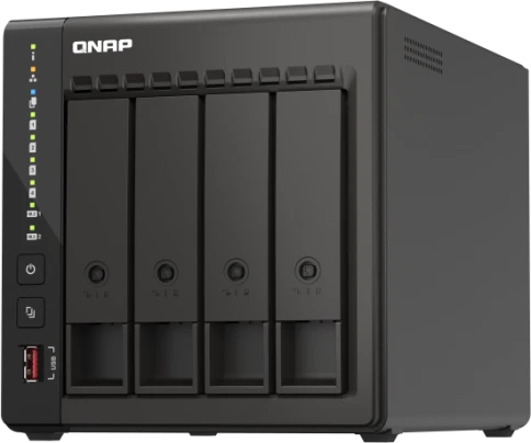 Сетевое хранилище без дисков/ SMB QNAP TS-453E-8G NAS, 4-tray w/o HDD. 2xHDMI-port. 4-core Celeron J6412 2-2.6 GHz, 8GB DDR,  2x2.5Gb LAN, 2 x M.2 2280 PCIe Gen 3 x2, 2x USB 3.2 Gen 2 (10Gbps) Port, 2x USB 2.0 port фото 4