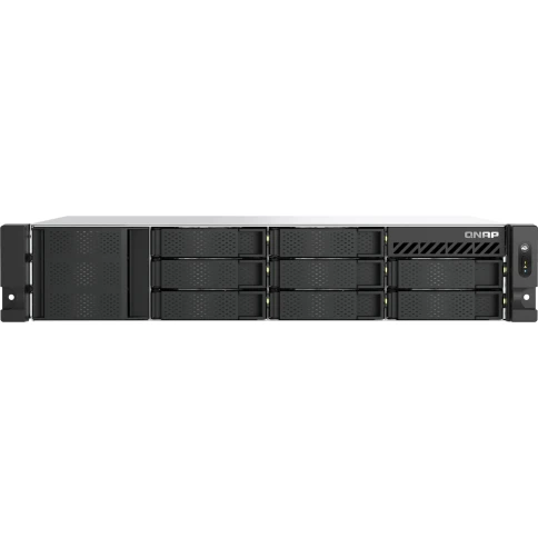 Сетевое хранилище без дисков/ ENTERPRISE QNAP TS-855eU-RP-8G NAS 8 HDD trays, 2 x M.2 2280 (PCIe Gen 3 x 4), 2x 2.5 GbE, rackmount, 2 PSU. Intel Atom C5125 8-core processor, 2.8GHz, 8 GB SODIMM DDR4 (1 x 8 GB) up to 64 GB ( 2 x 32 GB). W/o rail kit RAIL-B фото 2