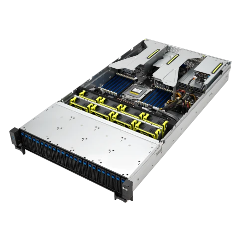 Серверная платформа/ ASUS RS521A-E12-RS24U, 2U, 1 x SP5 LGA 6096 360W, 24 x DDR5 6400/4800*, 24x 3.5'' NVMe hsb + 2x 2.5'' SATA, 2x M.2 22110, up to 1 PCIe Gen5 x8 LP + 1 OCP3.0, 2 x 1GbE RJ-45 LAN Intel i350-AM2 , 1+1 2000W фото 7