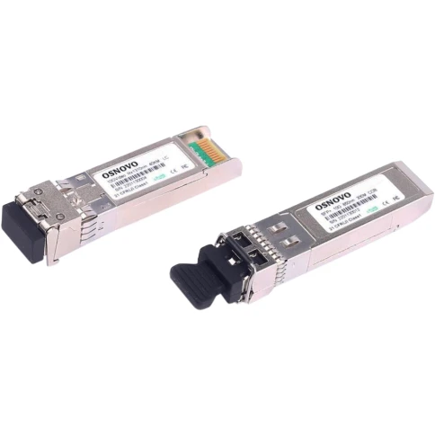 Трансивер/ OSNOVO SFP-S2LC15-10G-1310-1310 Оптический SFP Модуль 10G, два волокна Single Mode, 2LC, до 20км, Tx:1310/Rx:1310, DDM фото 2