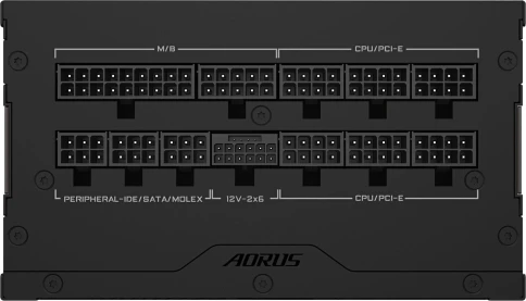 Блок питания Gigabyte ATX 850W Aorus Elite GP-AE850PM PG5 Gen.5 80+ platinum (20+4pin) APFC 120mm fan 8xSATA Cab Manag RTL [GP-AE850PM PG5] фото 6