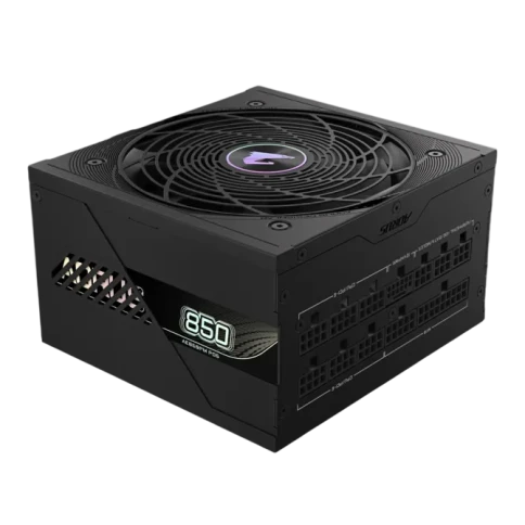 Блок питания Gigabyte ATX 850W Aorus Elite GP-AE850PM PG5 Gen.5 80+ platinum (20+4pin) APFC 120mm fan 8xSATA Cab Manag RTL [GP-AE850PM PG5] фото 1