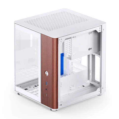 Корпус без блока питания/ Case JONSBO TK-0 White, Desktop SFF, TG, no fan, 1xUSB-A 3.2 + 1xUSB-C 3.2, SFX PSU Support, mITX White фото 11