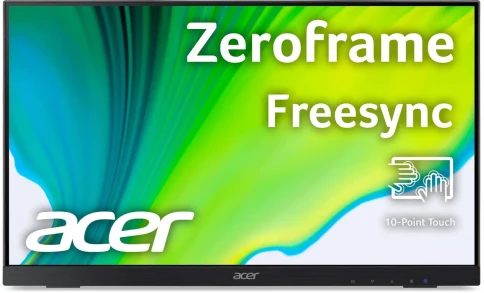 Монитор/ ACER UT222Qbmip 21,5'', 21,5'', ZeroFrame, Black  10 point to фото 4