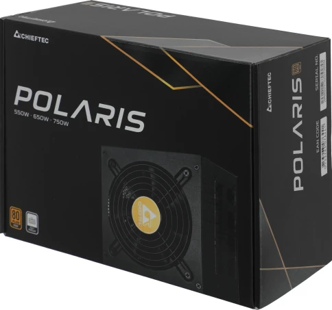 Блок питания Chieftec ATX 750W Polaris PPS-750FC 80+ gold 24pin APFC 120mm fan 8xSATA Cab Manag RTL [PPS-750FC] фото 4