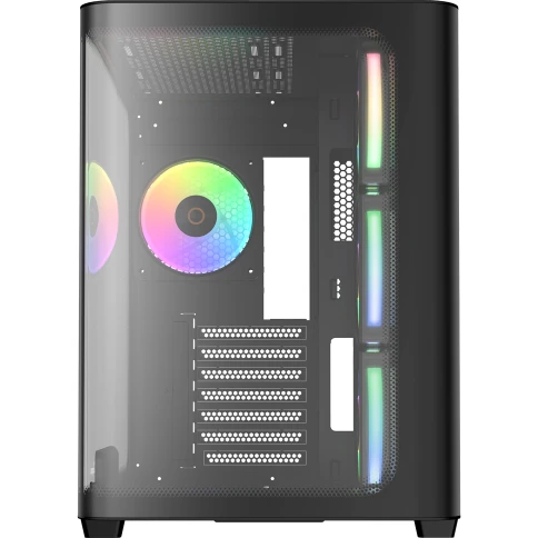 Корпус ПК без блока питания/ Case Ocypus Iota C70 Curve BK ARGB, Midi-Tower, TG, 4x120mm ARGB, 2xUSB-A 3.0 + 1xUSB-C 3.1, ATX, mATX, mITX Black фото 2