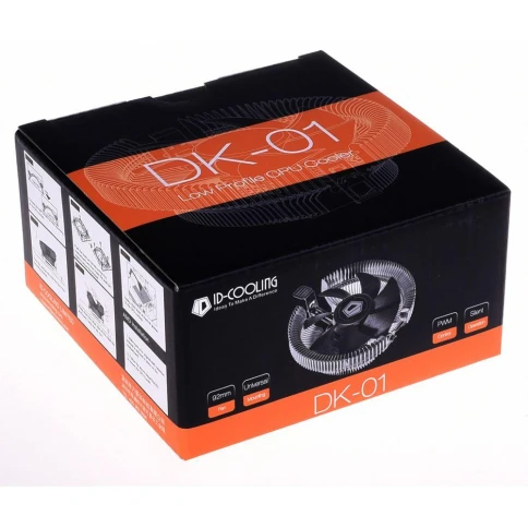 Кулер ID-Cooling DK-01 Soc-AM5/AM4/1200/1700/1851 черный 4-pin 29dB Al 95W 195gr Ret [DK-01] фото 18