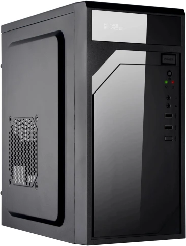 Корпус KingPrice KPCC-MN208 черный mATX 1x80mm 2x120mm 2xUSB2.0 audio [KPCC-MN208] фото 2