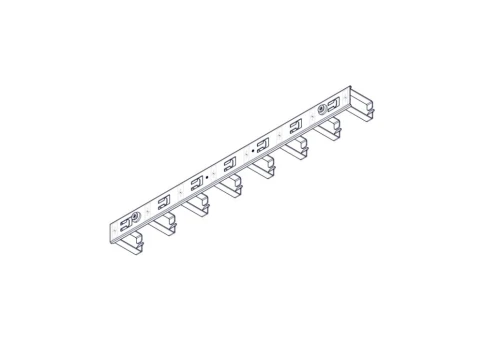 Вертикальный кабельный организатор Systeme Electric, серия Uniprom, 2x8 колец, цвет черный фото 3