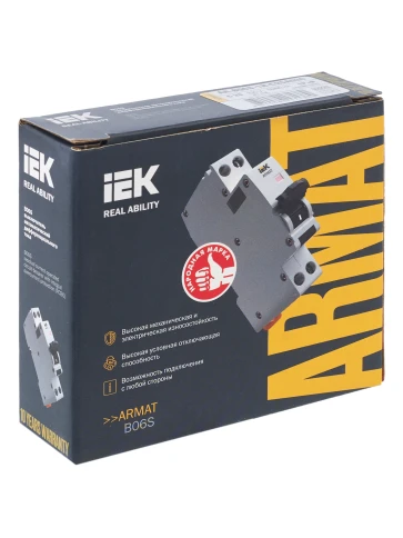 ARMAT АВДТ B06S 1P+NP C25 30мА тип A (18мм) IEK фото 4