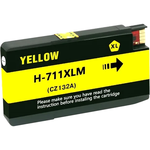 -/ Струйный картридж NV Print 711 (NV-CZ132A) Yellow для HP Designjet T120/T520 (29 мл) совместимый фото 1