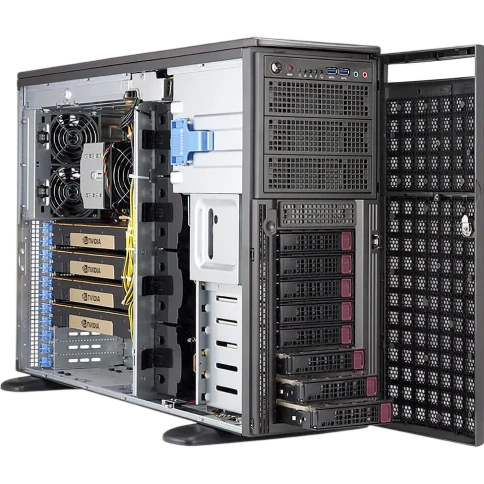 Серверный корпус/ Server Case Supermicro SC747BTS-R2K20BP 4U/Tower SuperChassis 8x 3.5"/2.5" SAS/SATA3 Hot-Swap, E-ATX 13.68x13, 1+1 R2200W фото 1