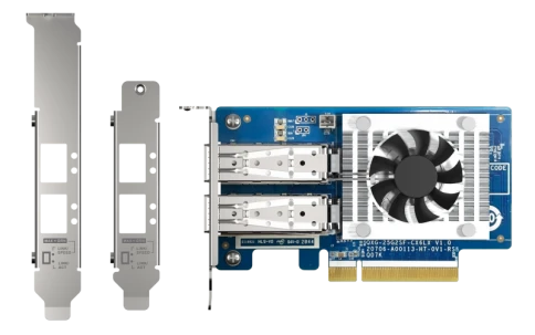 Сетевая карта/ QNAP QXG-25G2SF-CX6 Dual Port 25 GbE SFP28 PCIe Gen4 x8 NIC фото 5