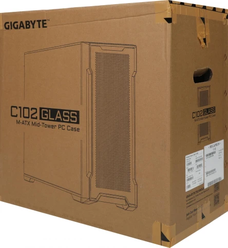 Корпус Gigabyte C102B GB-C102G черный mATX 7x120mm 4x140mm 2xUSB3.0 audio bott PSU [28300-C102B-2CRR] фото 8