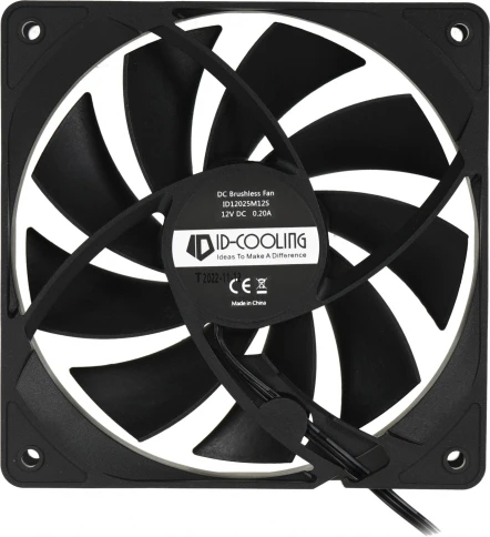 Вентилятор для корпуса ID-Cooling FL-12025K 120х120x25 черный 3-pin 21дБ Ret [FL-12025K] фото 2