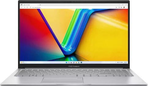 Ноутбук/ ASUS X1504VA-BQ4056 15.6"(1920x1080 (матовый) IPS)/Intel Core 5 120U(1.4Ghz)/16384Mb/512PCISSDGb/noDVD/Int:Shared/Cam/BT/WiFi/42WHr/war 1y/1.7kg/Cool Silver/DOS фото 1