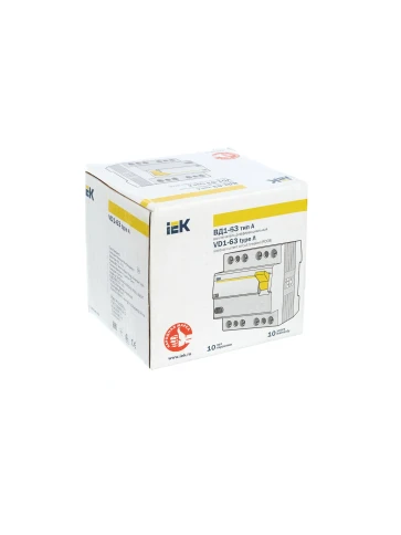 УЗО ВД1-63 4Р 63А 100мА тип А IEK фото 9