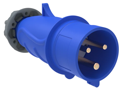Вилка переносная ССИ-013 16А-6ч/200-250В 2Р+РЕ IP44 MAGNUM ИЭК фото 1