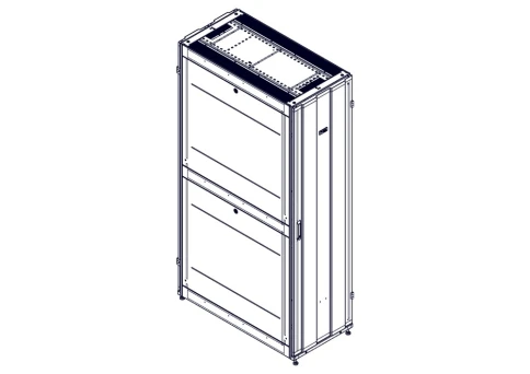 Шкаф Systeme Electric, серия Uniprom, 48U-600/1200, боковые панели 4шт, черный фото 7