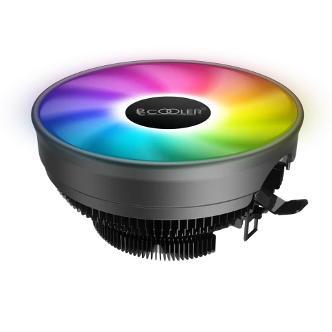 Кулер для процессора/ CPU Cooler PCCooler E126M PRO (92W, 4-pin PWM, 70mm, Al/Cu, -mm, FRGB, 1x120mm, 65.46CFM, 29.8dBA, 1600RPM, S: 1700/1200/115X, AM5/AM4, black) фото 3