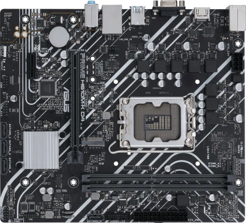 Материнская плата ASUS PRIME H610M-K D4 Soc-1700 Intel H610 2xDDR4 mATX AC`97 8ch(7.1) GbLAN+VGA+HDMI [PRIME H610M-K D4] фото 1