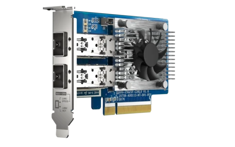 Сетевая карта/ QNAP QXG-25G2SF-CX6 Dual Port 25 GbE SFP28 PCIe Gen4 x8 NIC фото 4