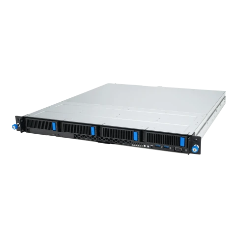 Серверная платформа/ ASUS RS300-E12-RS4, 1U, 1x LGA1700, 4x DDR5 4400, 4 x 3.5" hsb SATA/SAS*, 1x PCIe x16*, 1 x PCIe x8, 1x PCIe x4 Proprietary R/A slot, 2 x Intel® I210AT + 1 x Mgmt LAN, 1+1 450W фото 1