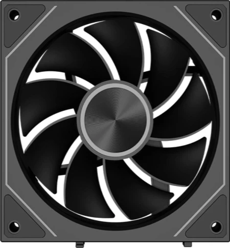 Кулер для корпуса/ Case Cooler PCCooler F3 X120R ARGB BK Reverse (120x120x25mm, 4-pin PWM, ARGB, 54CFM, 28.4dBA, 1800RPM, Black) фото 3