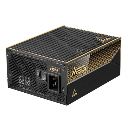 Блок питания ПК/ Power Supply MSI MEG Ai1600T PCIE5, 1600W 80+ Titanium (ATX, 3.1, PCIe 5.1, Full modular, 1x24(20+4)pin, 2xCPU 8(4+4)pin, 9xPCIe(6+2)pin, 2x12V(2x6), 8xSATA3, 8xMOLEX4pin, Active, 135x135mm, 150x190x86mm, APFC, black) фото 5