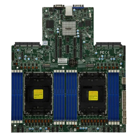 Серверная платформа/ SYS-621C-TN12R (bundle6): 2U / 2x LGA-4677 / 16x DDR5 RDIMM / 12x 3.5/2.5 NVMe*/SATA/SAS* / 1x SSD NVME 480GB, M.2 / 1x 4-Port 1GbE RJ45 / 2x 1200W Power (12 NVME config, Heatsink Upgrade) фото 4