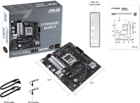 Материнская плата Asus PRIME B650M-R SocketAM5 AMD B650 2xDDR5 mATX AC`97 8ch(7.1) 2.5Gg RAID+HDMI фото 7